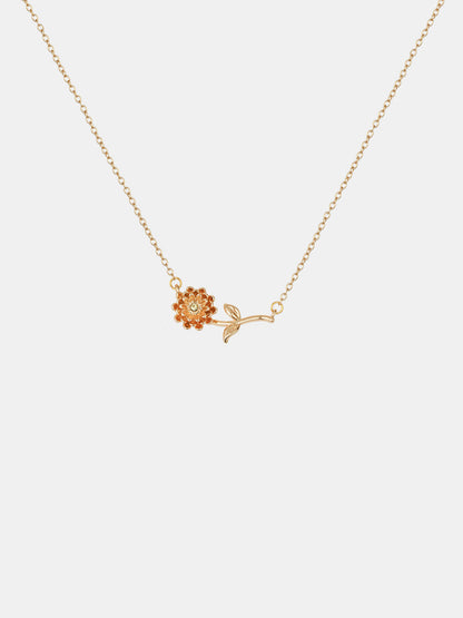 Flora Birthstone Necklace