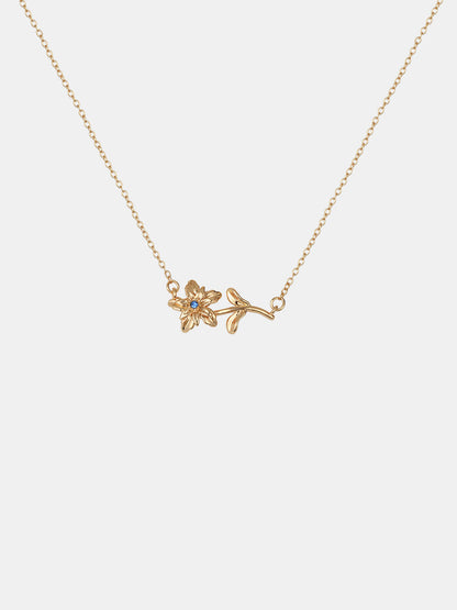 Flora Birthstone Necklace