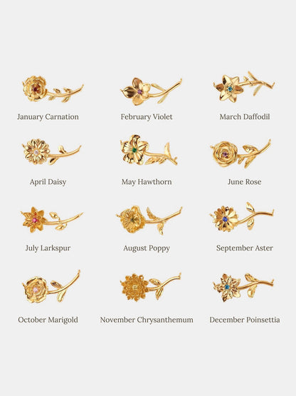 Flora Birthstone Necklace