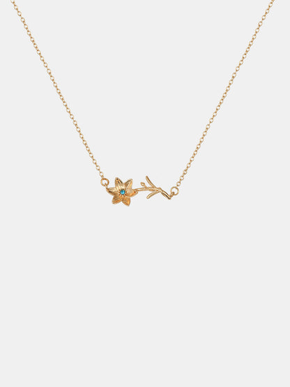 Flora Birthstone Necklace
