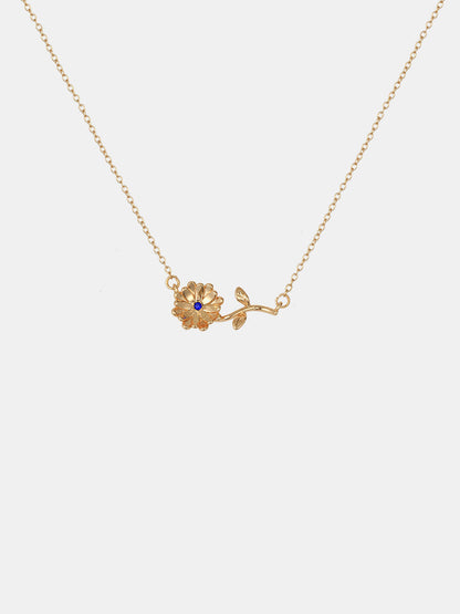 Flora Birthstone Necklace